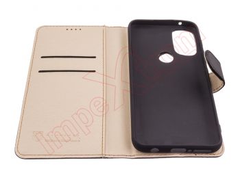 Black case (book/agenda) with internal TPU backing for Motorola Moto G71 5G, XT2169-1
